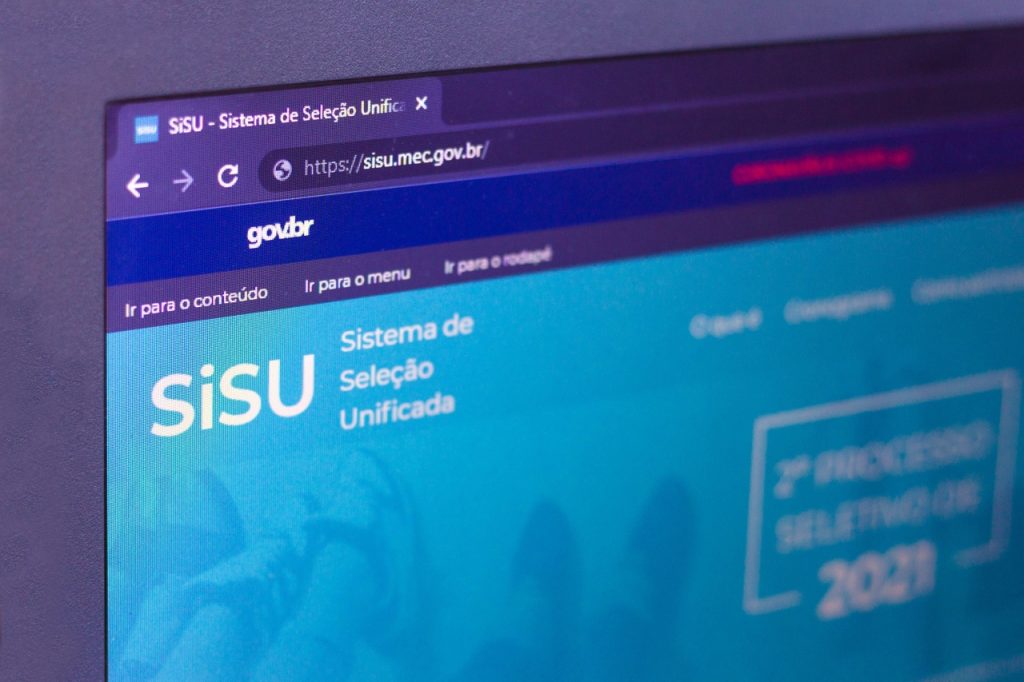 Site da inscrição sisu 2023 (fonte: Google Adaptada)